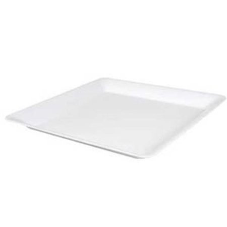 FINELINE SETTINGS Fineline Settings 3500-WH White 10.75" x 10.75" Square Tray SQ4010.CL